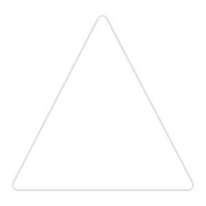 Ursus ZENTANGLE KACHELN BLANKO,"DREIECK",25ST.WEISS