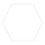 Ursus ZENTANGLE KACHELN BLANKO,"SECHSECK",25ST.WEIS