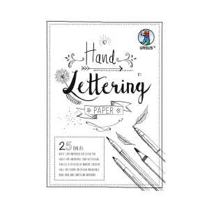 Ursus HANDLETTERING PAPER 200G.DIN A5 25BL.WEIß