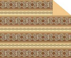 Ursus TONKARTON 220G.49,5x68CM,BORDÜREN BRAUN