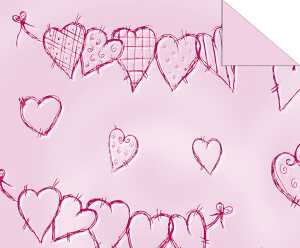 Ursus TONKARTON 220G.49,5x68CM,HEARTB.SWEETHEART