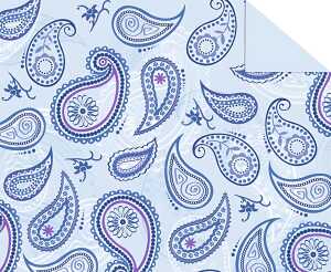 Ursus TONKARTON 220G.49,5x68CM,PAISLEY BLAU