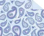 Ursus TONKARTON 220G.49,5x68CM,PAISLEY BLAU