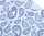Ursus TONKARTON 220G.49,5x68CM,PAISLEY BLAU