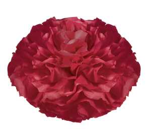Ursus PAPER POMPONS,SEIDENP.20G.50x70CM,10BG.D.ROT