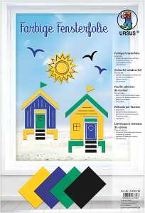Ursus FENSTERFOLIE 23x33CM,8BL.4F.SORTIERT
