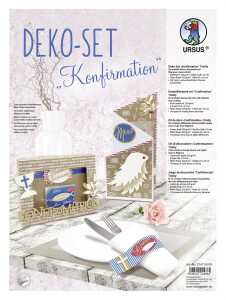 Ursus DEKO-SET "KONFIRMATION" KK.250G 24,8X33CM TRINITY