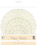 Ursus PAPER DOILIES STARLIGHT 200G 8ST.4GR.HERZEN ELFENB