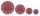 Ursus PAPER DOILIES STARLIGHT 200G 8ST.4GR.HERZEN D-ROT