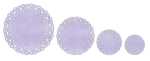 Ursus PAPER DOILIES STARLIGHT 200G 8ST.4GR.BLUMEN LAVEND
