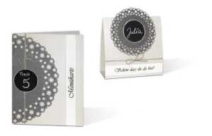 Ursus PAPER DOILIES STARLIGHT 200G 8ST.4GR.BLUMEN D-GRAU