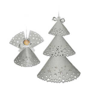 Ursus PAPER DOILIES STARLIGHT 200G 8ST.4GR.STERNE SILBER