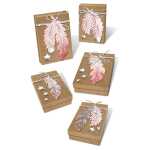 Ursus GESCHENKBOXEN-SET "FEDERN" ROSA/SILBER
