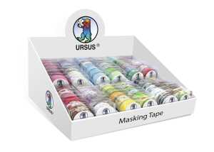 Ursus THEKENDISPLAY 1 "MASKING TAPE" 72 ROLLEN SORT