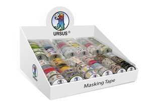 Ursus THEKENDISPLAY 2 "MASKING TAPE" 72 ROLLEN SORT