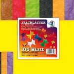 Ursus STROHSEIDE-FALTBL.13,5x13,5CM,100BL.10F.SORT.