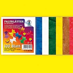 Ursus STROHSEIDE-FALTBL.9,5x9,5CM,100BL.10F.SORT.