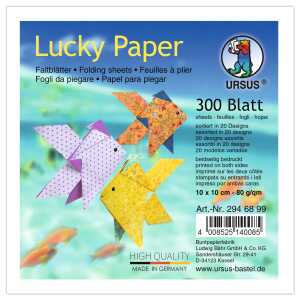Ursus FALTBL."LUCKY PAPER"80G.10x10CM,20D.300B.