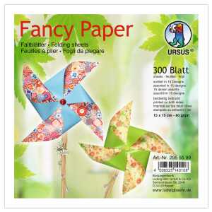 Ursus FALTBL."FANCY PAPER"80G.15x15CM,15D.300B.