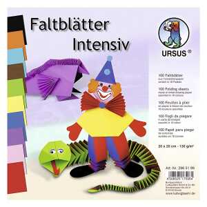 Ursus TONP.-FALTBL.NORMALF.20x20CM,100BL.10F.SORTIERT