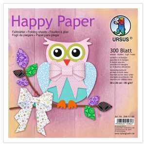 Ursus FALTBL."HAPPY PAPER"80G.20x20CM,8D.300B.