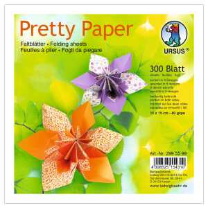 Ursus FALTBL."PRETTY PAPER"80G.15x15CM,9D.300B.