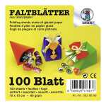 Ursus GLANZP.-FALTBL.10x10CM,100BL.10F.SORTIERT