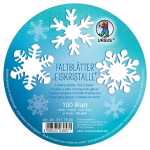 Ursus FALTBL."EISKRISTALLE" 130G.Ø12CM, 100BL,HOCHWEIß