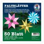 Ursus ALU-STERNCH.FALTBL.20x20CM,50BL.10F.SORTIERT