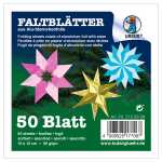 Ursus ALU-STERNCH.FALTBL.10x10CM,50BL.10F.SORTIERT