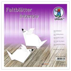 Ursus INTENS.FALTBL.UNI 20x20CM,100BL.WEISS