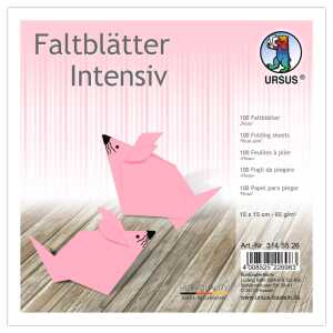 Ursus INTENS.FALTBL.UNI 15x15CM,100BL.ROSA