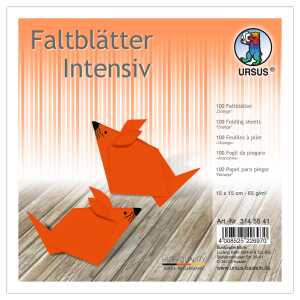 Ursus INTENS.FALTBL.UNI 15x15CM,100BL.ORANGE