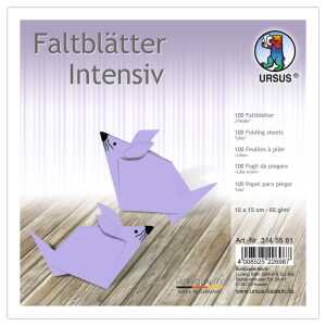 Ursus INTENS.FALTBL.UNI 15x15CM,100BL.FLIEDER