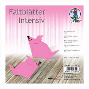 Ursus INTENS.FALTBL.UNI 15x15CM,100BL.PINK