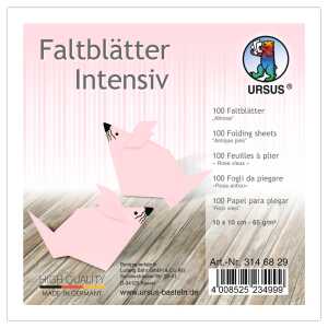 Ursus INTENS.FALTBL.UNI 10x10CM,100BL.ALTROSA