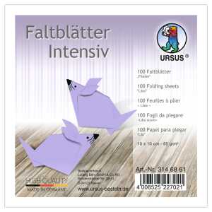 Ursus INTENS.FALTBL.UNI 10x10CM,100BL.FLIEDER