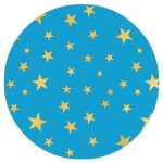 Ursus STERNCHEN-FALTBL.15CM RUND,100BL.SORTIERT