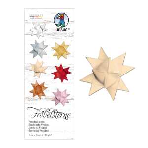 Ursus FRÖBELSTERNE 130G.1x50CM,100ST.CHAMOIS