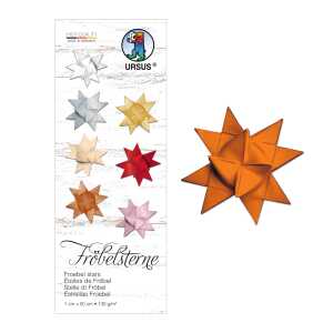 Ursus FRÖBELSTERNE 130G.1x50CM,100ST.HELLORANGE