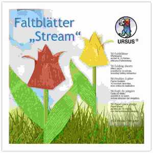 Ursus FALTBL."STREAM"120G.15x15CM,50BL,10 F.