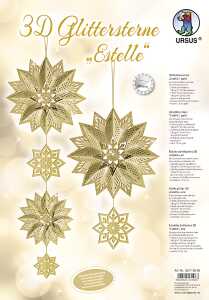 Ursus 3D GLITTERSTERNE "ESTELLE" GOLD