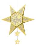 Ursus SILHOUETTEN-STERN "FALLING STARS" 220G. GOLD