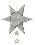 Ursus SILHOUETTEN STERN "FALLING STARS"220G. SILBER