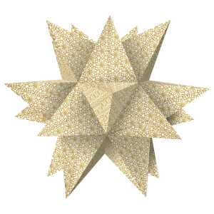 Ursus AURELIO STERN "ALPHA" WEIß/GOLD 15x15CM