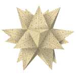 Ursus AURELIO STERN "ALPHA" WEIß/GOLD 15x15CM