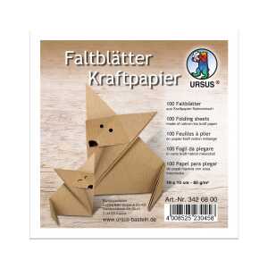 Ursus FALTBL."KRAFTPAPIER" 80G.10x10CM, 100BL