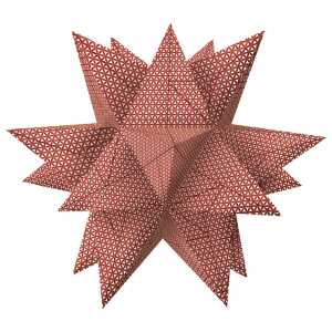 Ursus AURELIO STERN "DELTA" WEIß/ROT 15x15CM