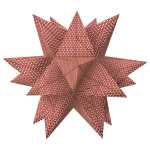 Ursus AURELIO STERN "DELTA" WEIß/ROT 15x15CM