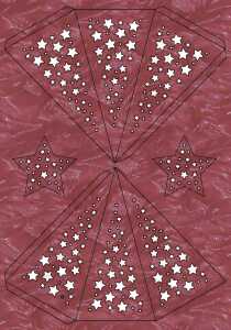 Ursus MODENA-STERN "STARS",230G,A4,WEINROT